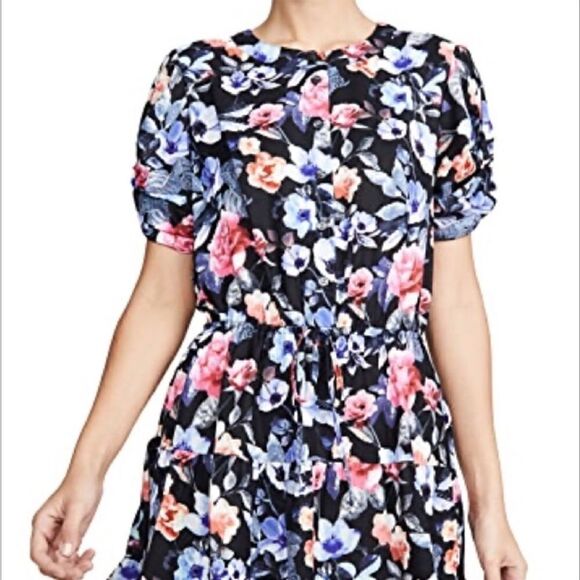 Rebecca Minkoff Aston Floral Button Up Dress NWT Size L - Picture 5 of 16